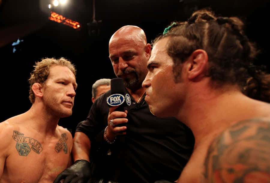 Caption: Gray Maynard Gearing Up For A Fighting Bout Wallpaper