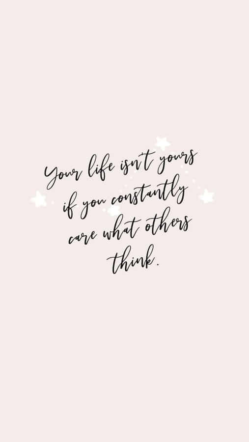 Caption: Inspirational Marble Quote Wallpaper Wallpaper