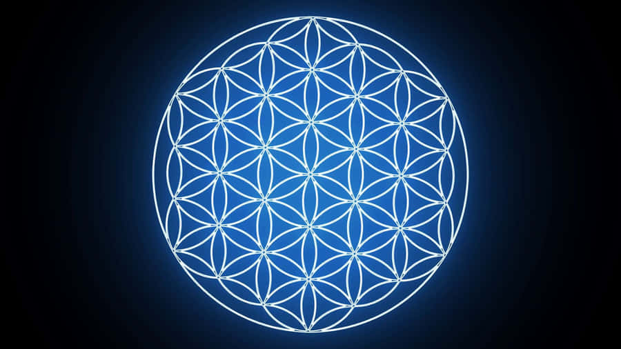 Caption: Intricate Geometric Design In A Circular Pattern Wallpaper