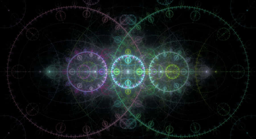 Caption: Intricate Sacred Geometry Pattern Wallpaper