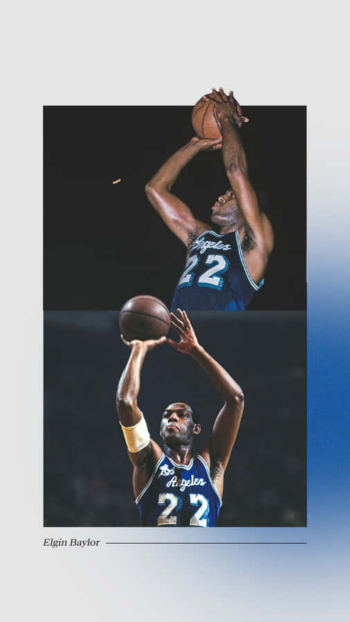 Caption: Legendary Nba Star Elgin Baylor, Envy Collectables Wallpaper