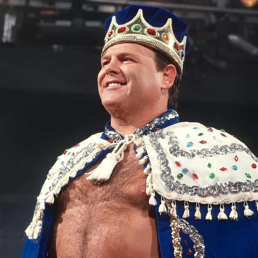 Caption: Legendary Wrestler Jerry Lawler In The Ring Wallpaper