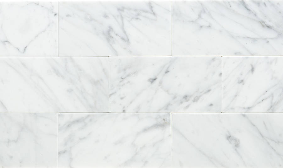 Caption: Luxurious Volakas Marble Tile Wallpaper