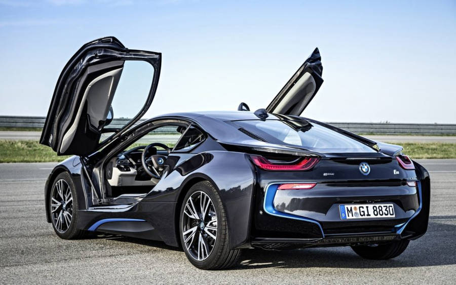 Caption: Majestic Black Bmw In All Its Glory Wallpaper