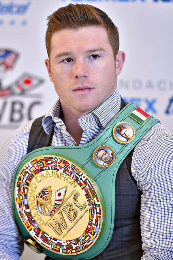 Caption: Professional Boxer Saul 'canelo' Alvarez In Formal Attire Wallpaper