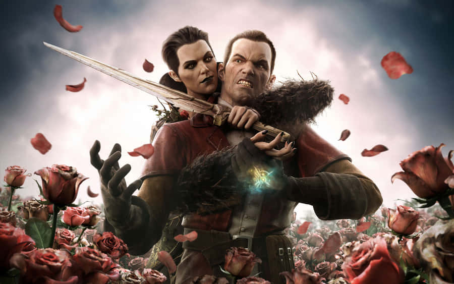 Caption: Stunning Dishonored 4k Game Poster Wallpaper