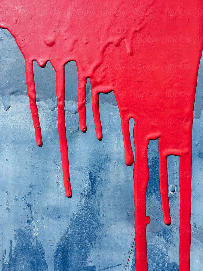 Caption: Vibrant Beauty Of Dripping Paint Wallpaper
