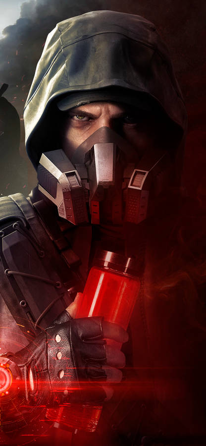 Captivating Image Of The Division 2 Game On Phone Wallpaper