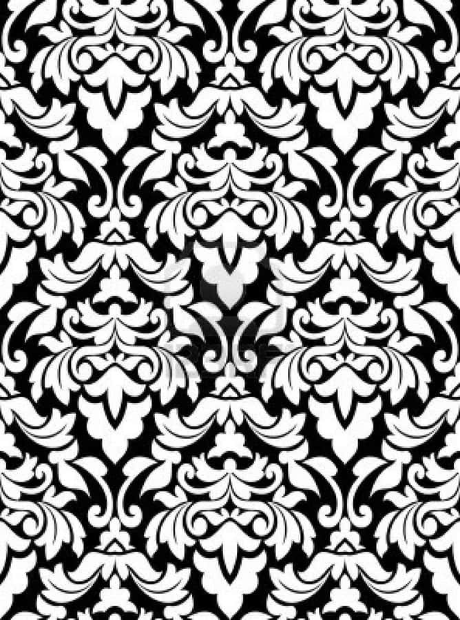 Captivating Intricacy In Black And White Pattern Wallpaper