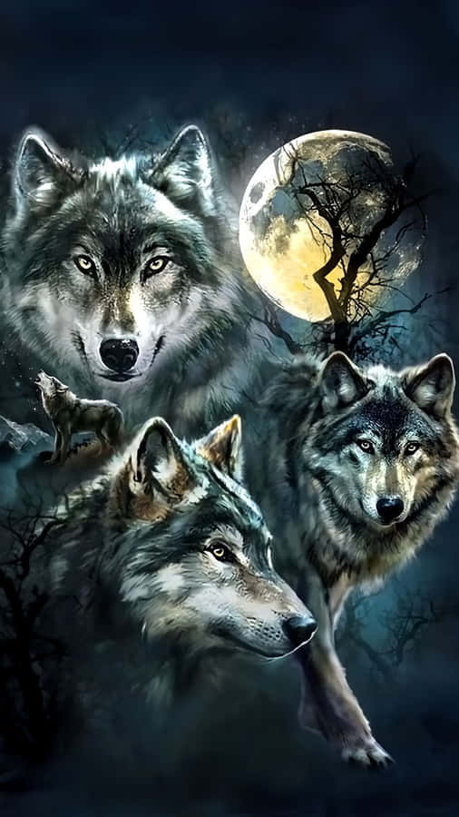 Captivating Wolf Iphone Wallpaper Wallpaper