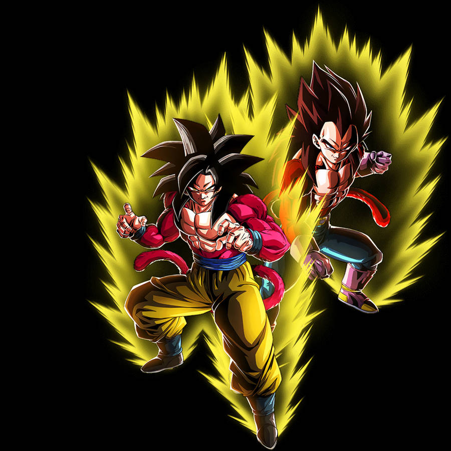 Capturing Power Unleashed: Ssj4 Goku Wallpaper