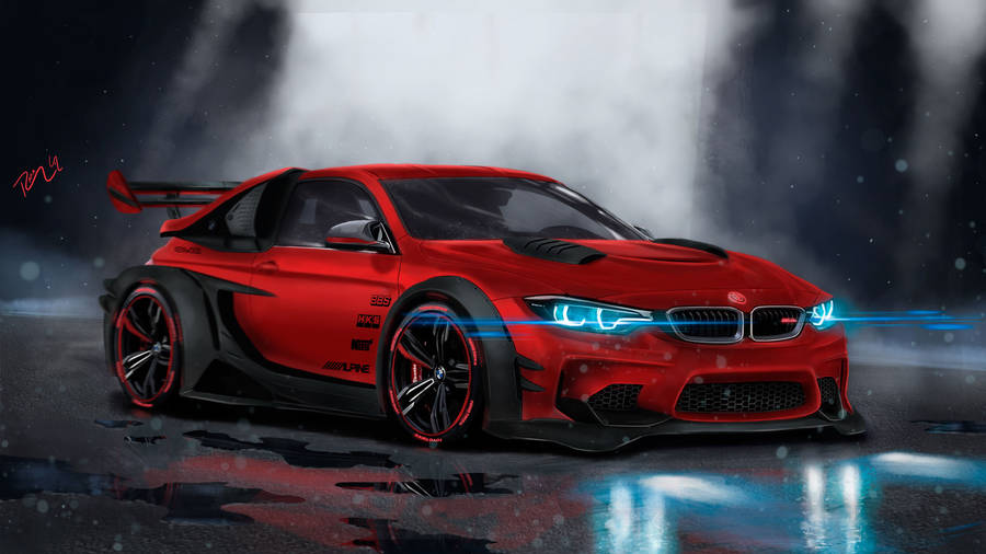 Car 4k Bmw Concept Art Wallpaper