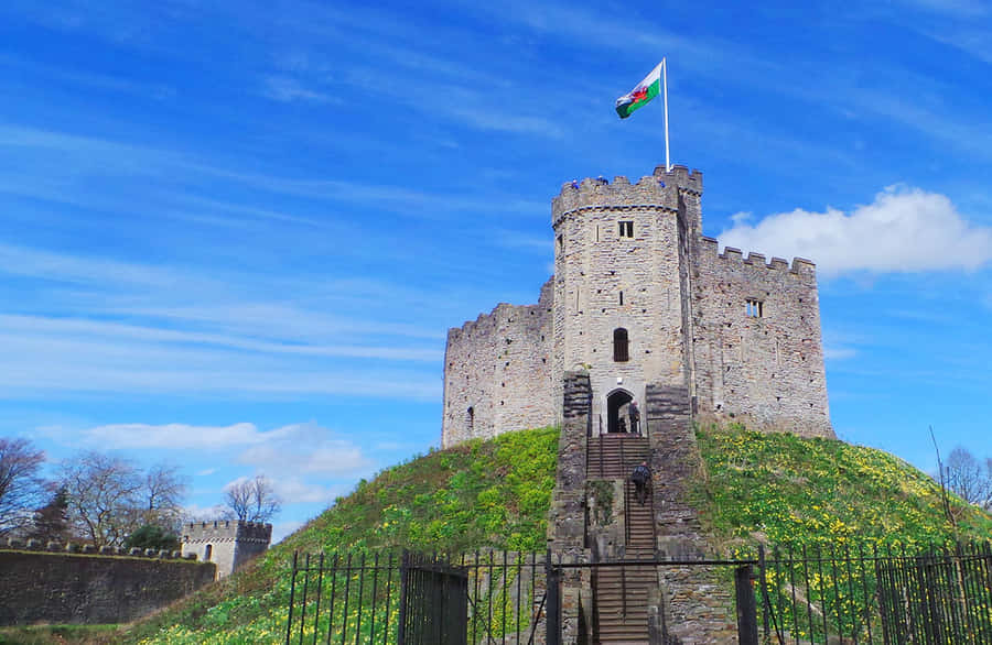 Cardiff Castle Structure Wallpaper