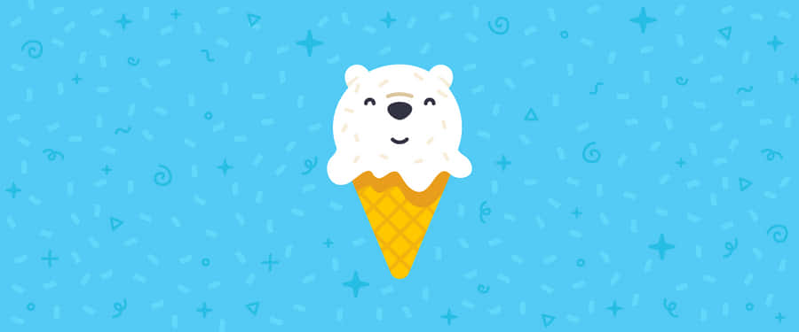 Cartoon Bear Ice Cream Google Desktop Wallpaper