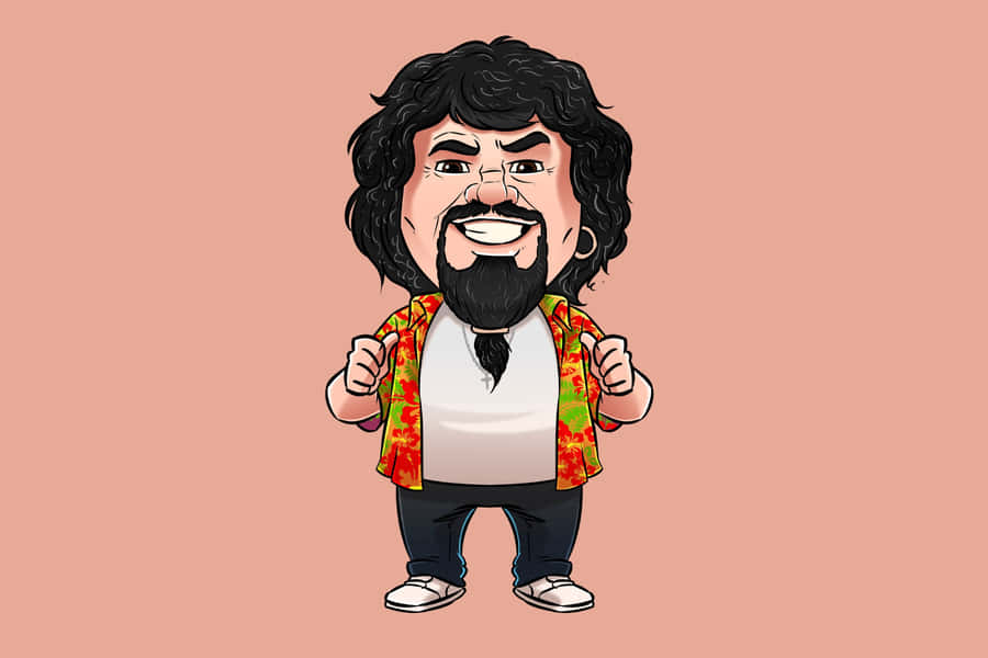 Cartoon_ Character_ Floral_ Shirt_ Vector Wallpaper