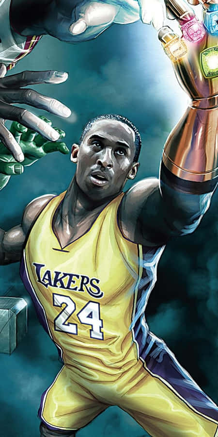 Cartoonized Nba Superstars Wallpaper