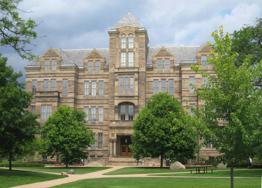Case Western Reserve University Adelbert Hall Exterior Wallpaper