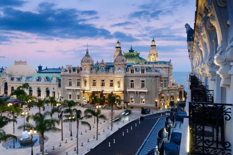 Casino De Monte Carlo Belle Epoque Facade Wallpaper