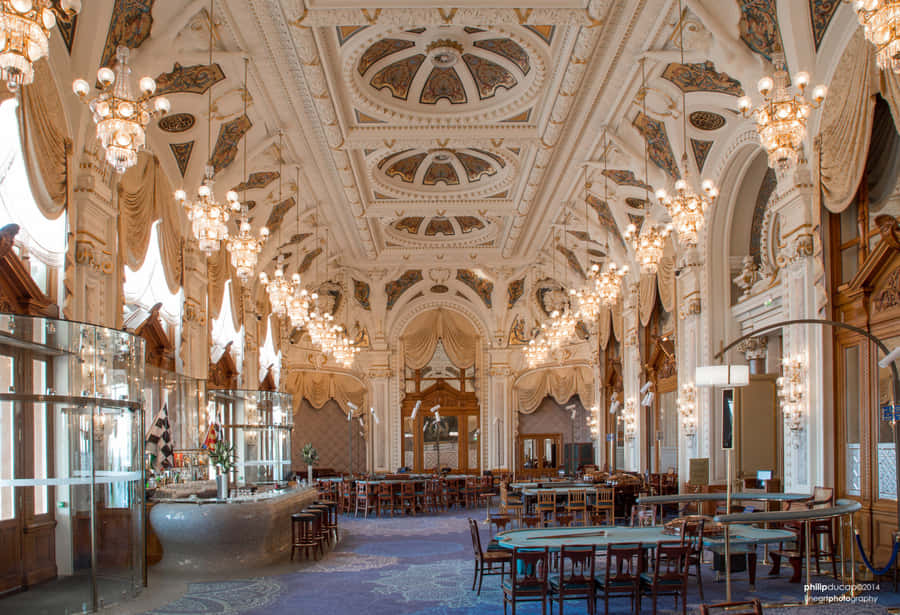 Casino De Monte Carlo Salon Rose Wallpaper