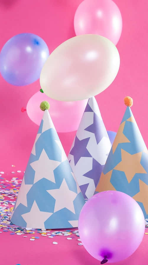 Celebrate A Special Day With A Pink Birthday Wallpaper