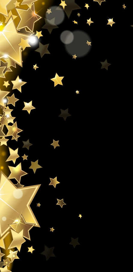 Celebrate Success With A Shower Of Gold Stars Wallpaper