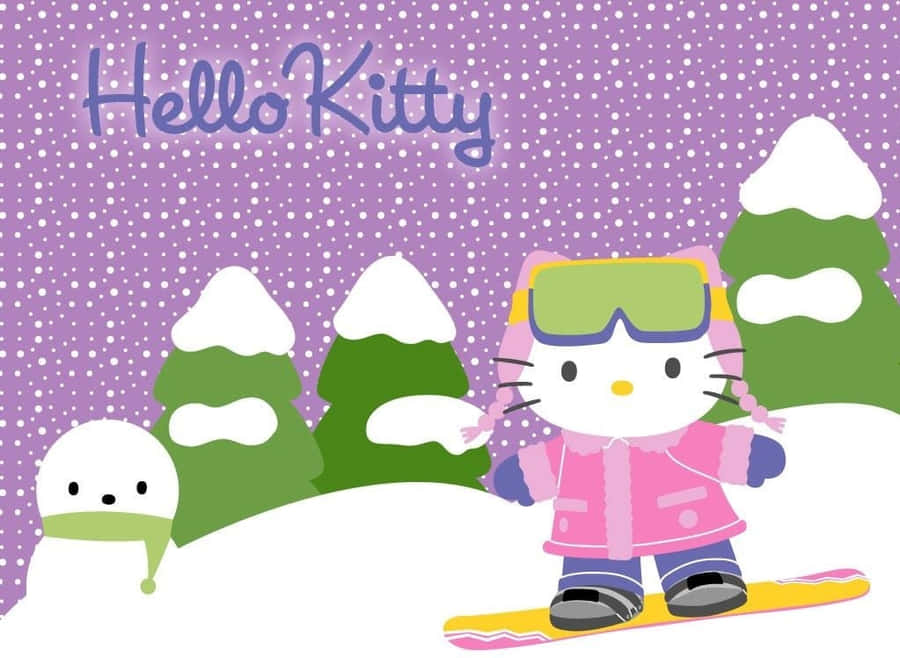 Celebrate The Best Of Christmas With Hello Kitty! Wallpaper