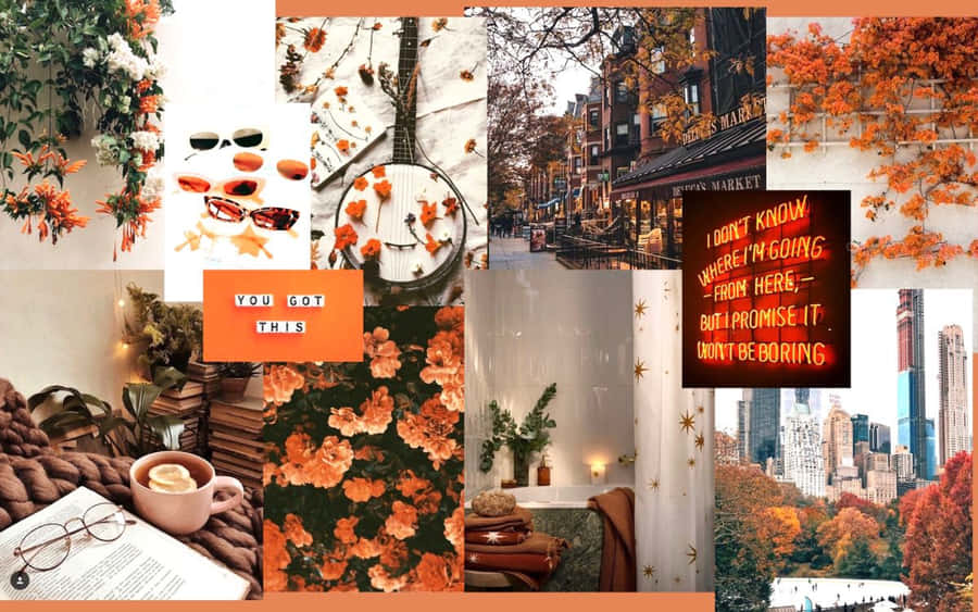 Celebrate The Fall Season With This Desktop Collage Wallpaper