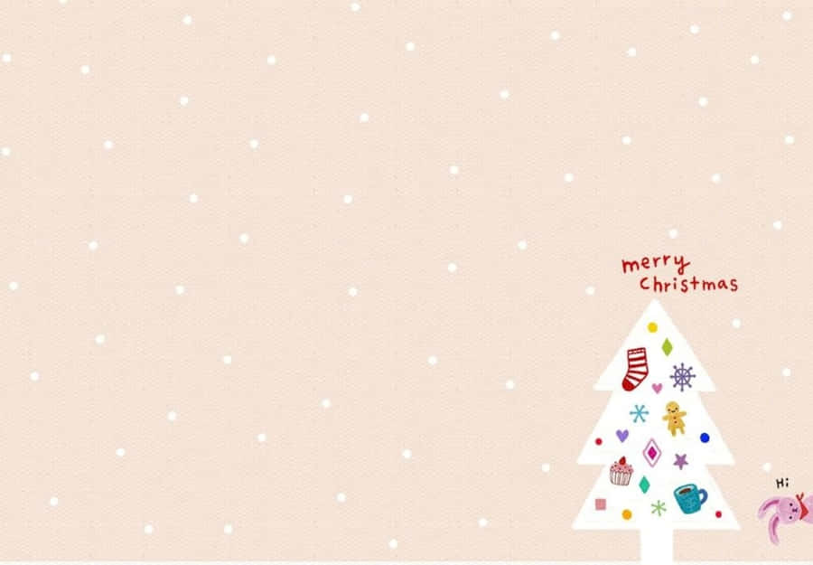 Celebrate The Holidays With A Colorful Mid-century Pastel Christmas Wallpaper