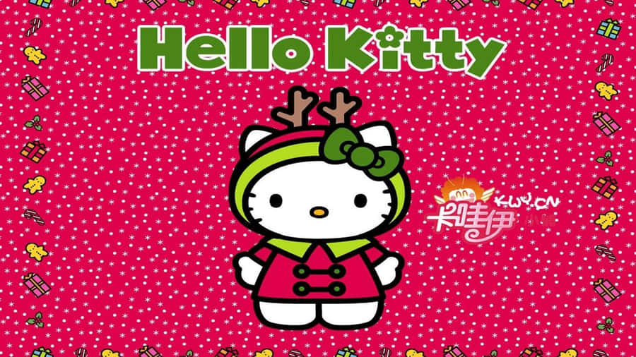 Celebrate The Holidays With Hello Kitty! Wallpaper