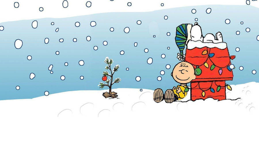Celebrate The Joys Of Christmas With Snoopy And An Iphone! Wallpaper