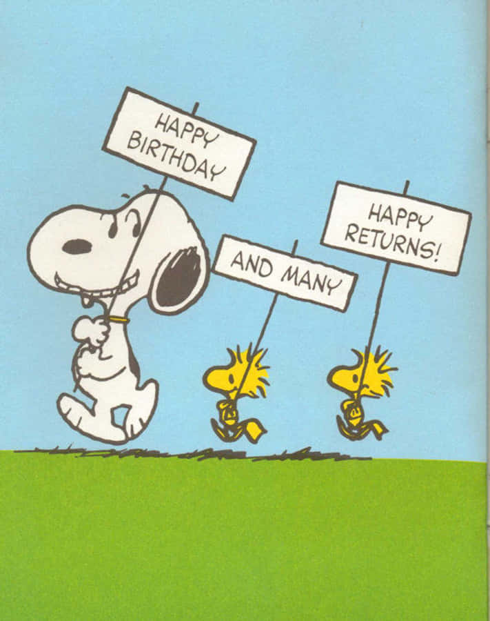 Celebrate The Special Occasion With Charlie Brown! Wallpaper