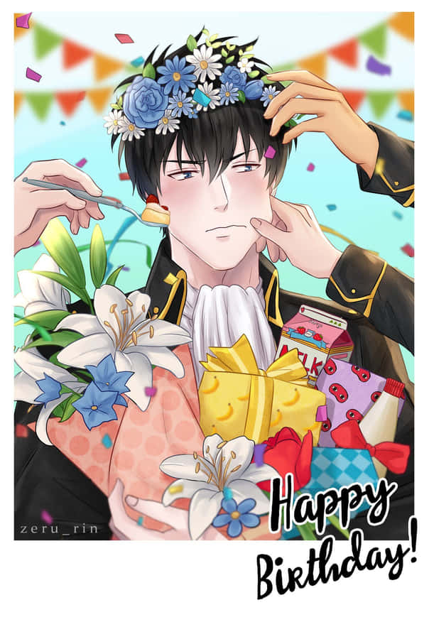 Celebrate Their Birthday With This Vibrant Happy Birthday Anime Wallpaper! Wallpaper