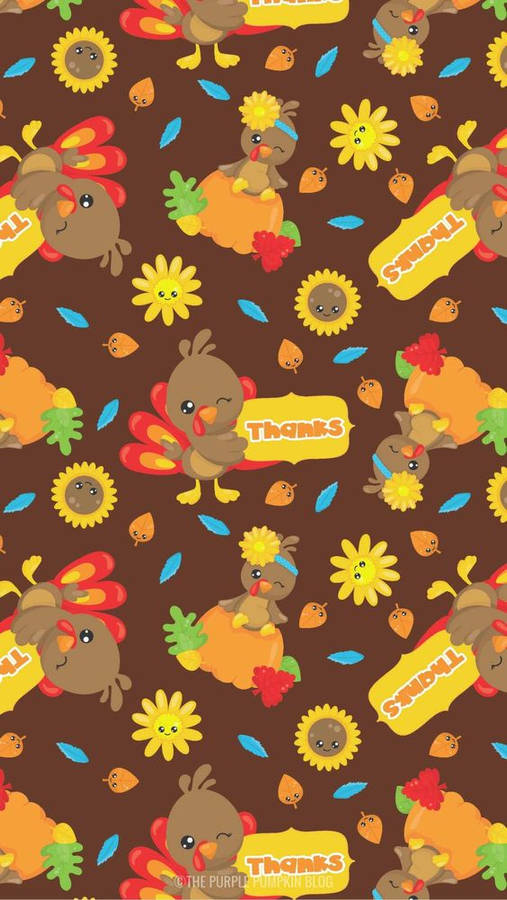 Celebrate This Thanksgiving With A Turkey Feast. Wallpaper
