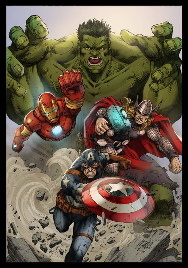 Celebrate Your Fandom For Marvel And Dc With An Iphone! Wallpaper