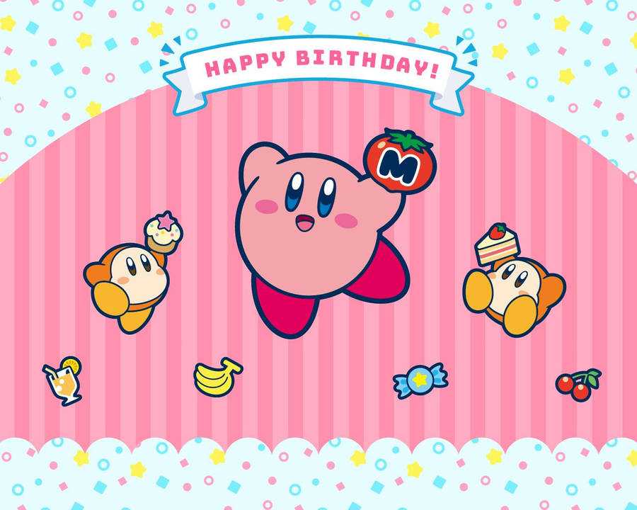 Celebrate Your Special Day With Kirby! Wallpaper