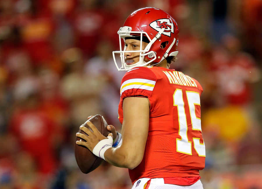 Celebrating A Big Win In Kansas City With Pat Mahomes Phone Wallpaper