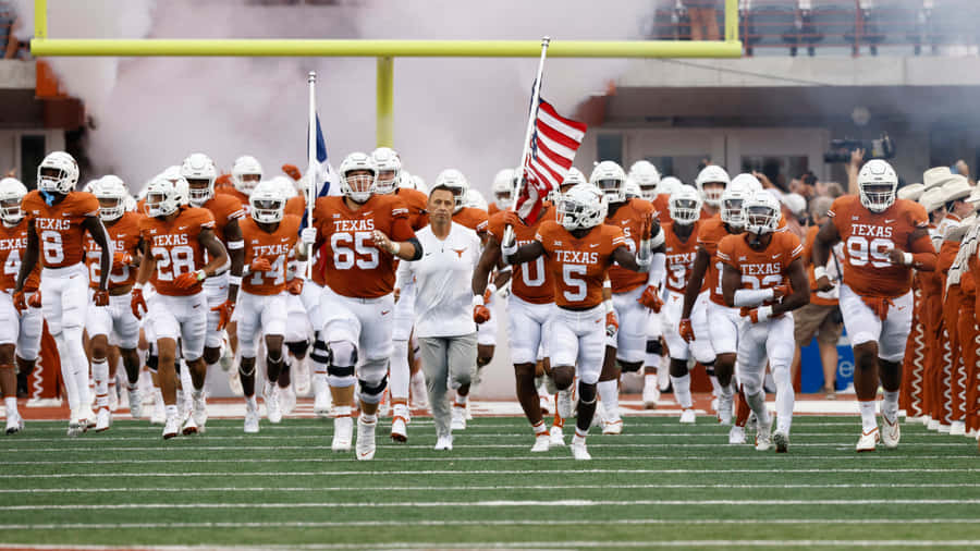 Celebrating Texas Football Wallpaper