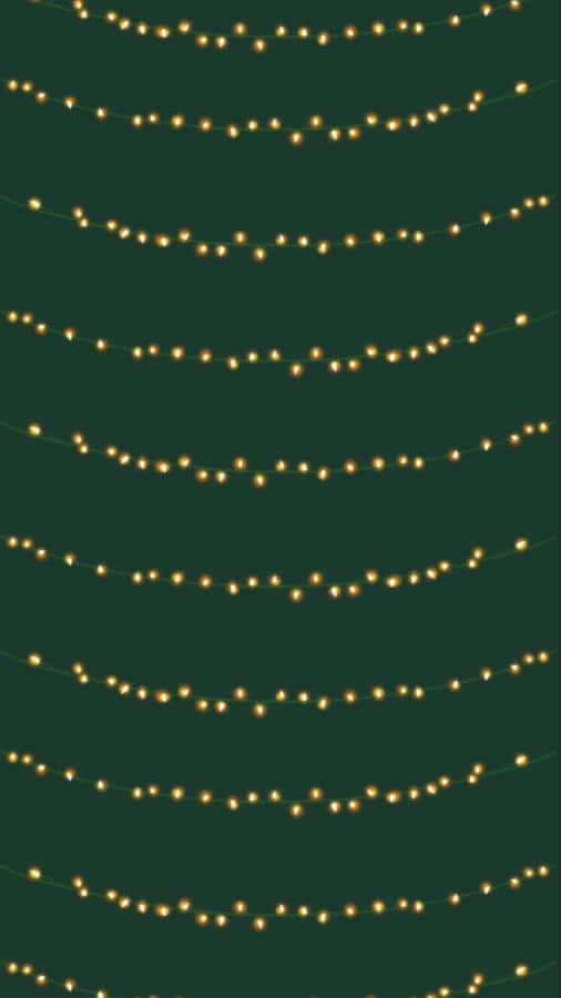 Celebratory Dark Green Christmas Wallpaper