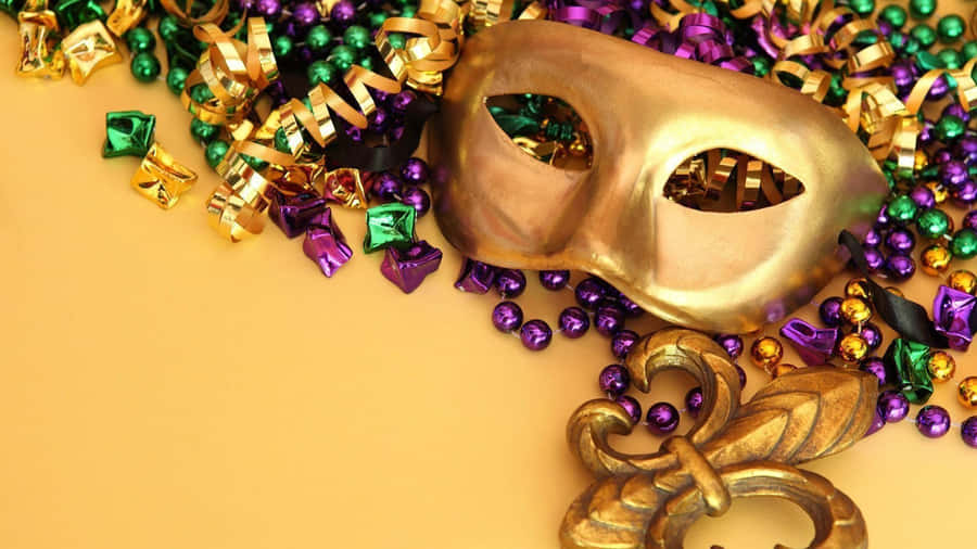 Celebratory Mardi Gras Parade Wallpaper