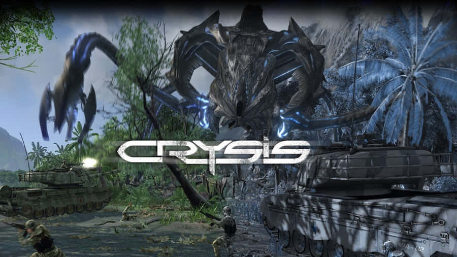Ceph Hunter Against Soldiers Promotional Ad Crysis Hd Wallpaper