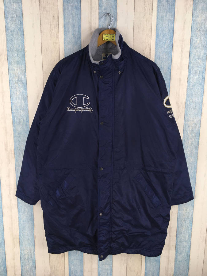 Champion Blue Windbreaker: Swag Meets Functionality Wallpaper