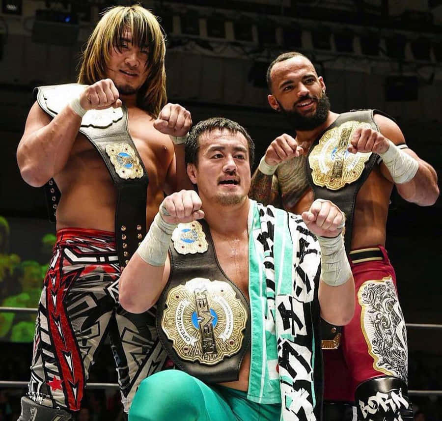 Champions Triowith Hiroshi Tanahashi Wallpaper