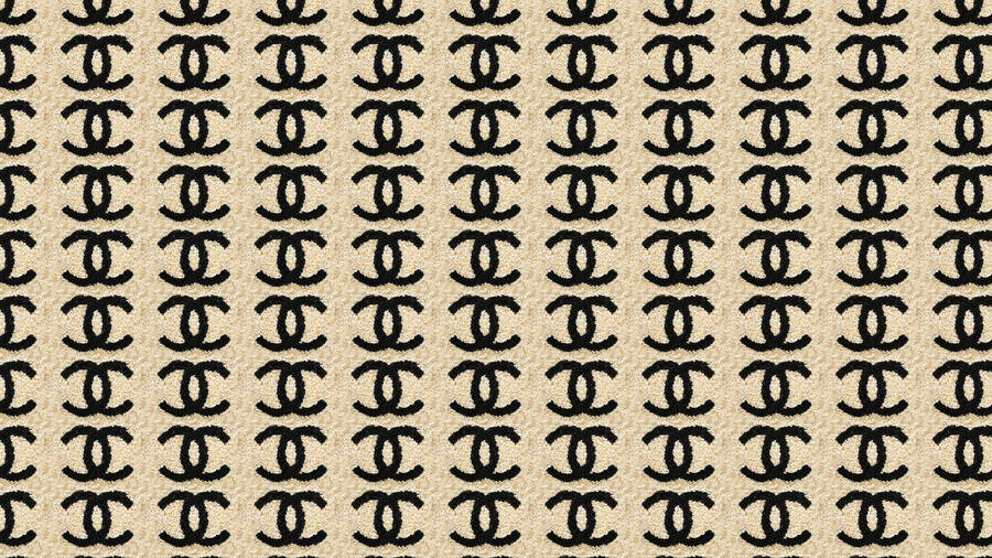 Chanel Logo Fabric Pattern Wallpaper