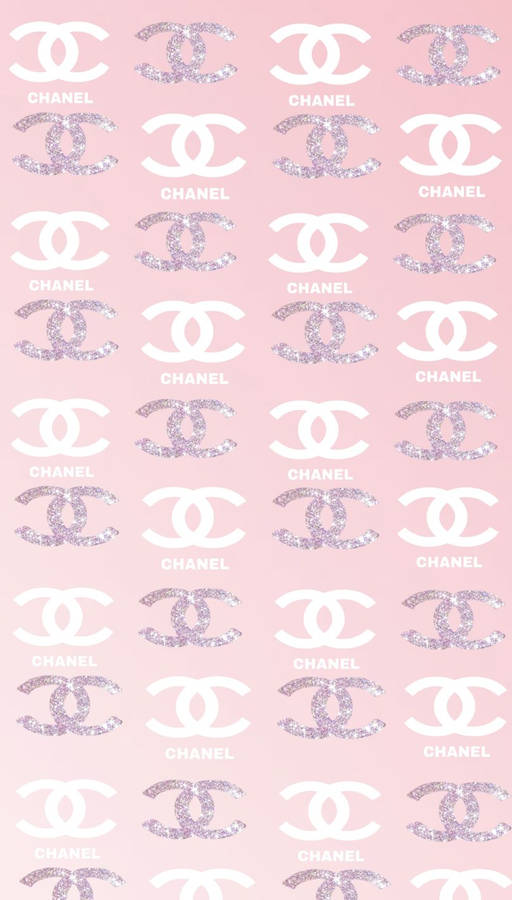 Chanel Logo On A Pink Background Wallpaper