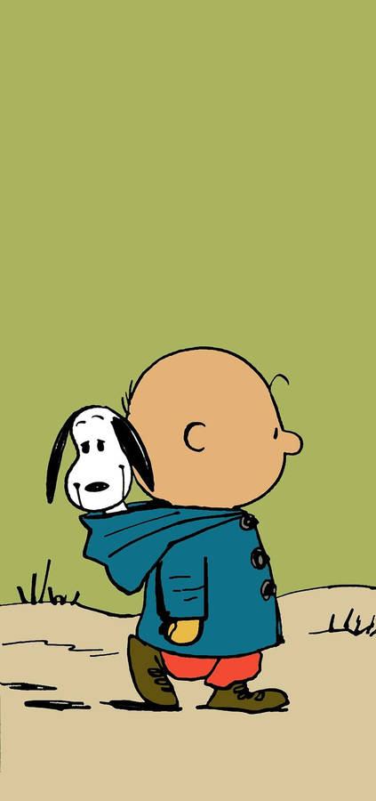 Charlie Brown In Hoodie Wallpaper