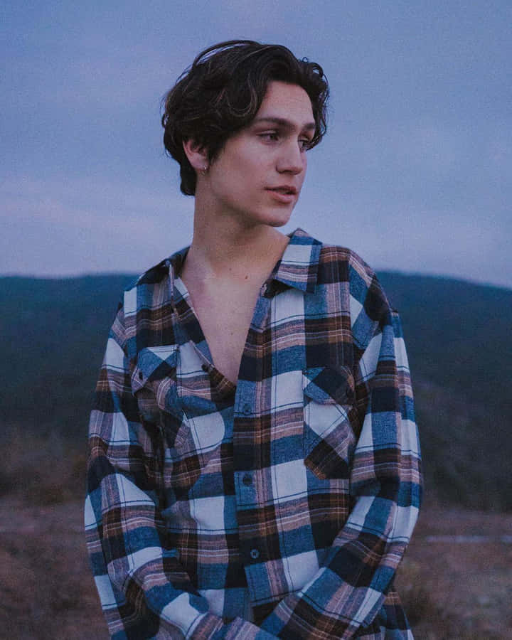 Chase Hudson Plaid Flannel Shirt Wallpaper