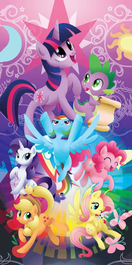 Check Out The New Colorful Mlp Phone, Perfect For Gaming And Entertainment. Wallpaper