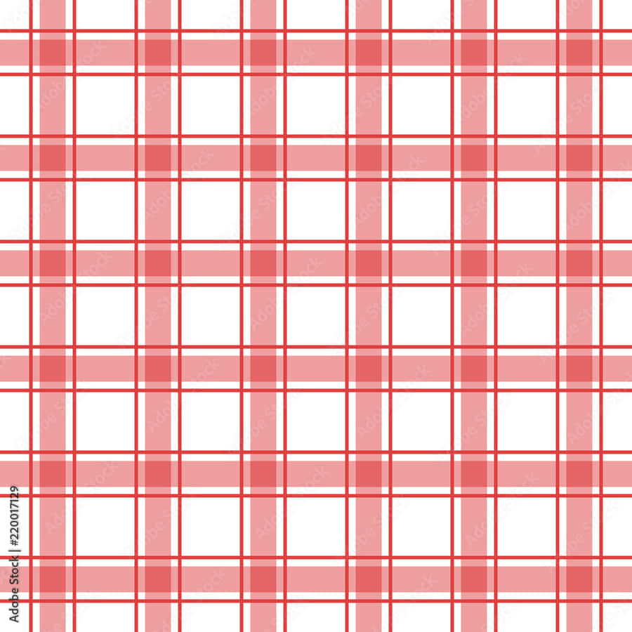 Checked Out In Red Wallpaper