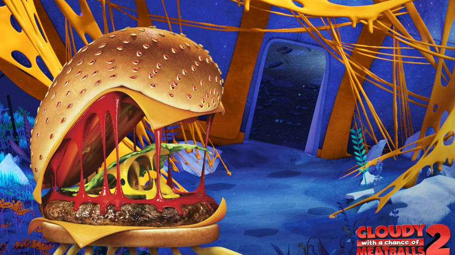 Cheespider From The Film Cloudy With A Chance Of Meatballs 2 Wallpaper