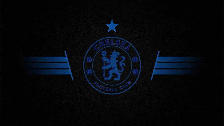 Chelsea Fc Emblem In Vibrant Blue Wallpaper